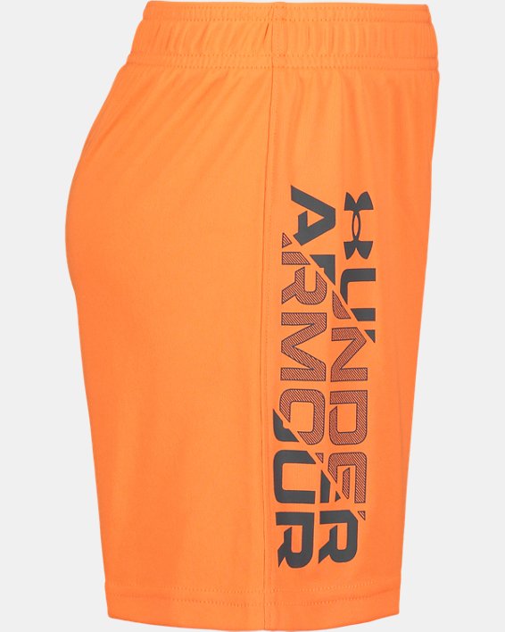 Toddler Boys' UA Prototype Wordmark Shorts, Orange, pdpMainDesktop image number 1
